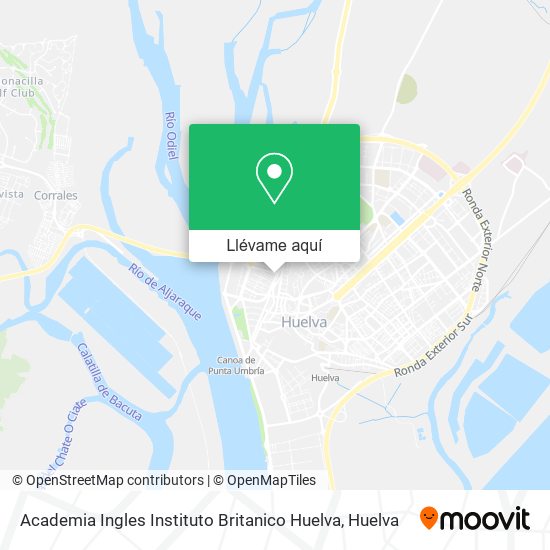 Mapa Academia Ingles Instituto Britanico Huelva