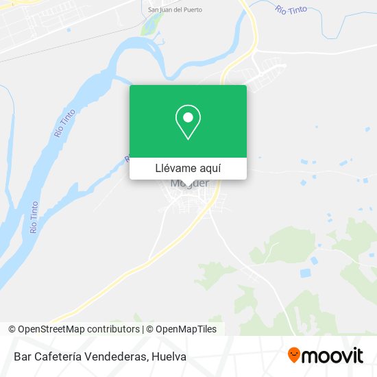 Mapa Bar Cafetería Vendederas