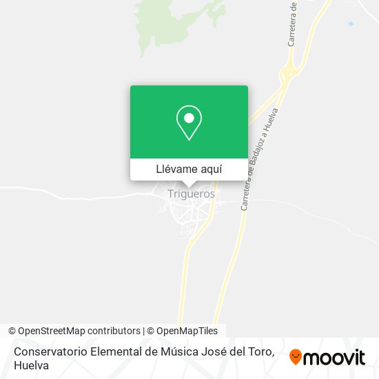 Mapa Conservatorio Elemental de Música José del Toro