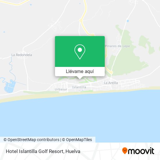 Mapa Hotel Islantilla Golf Resort