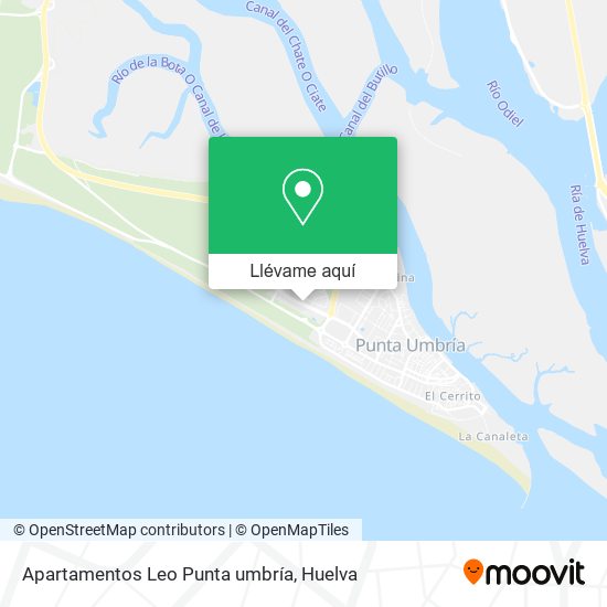 Mapa Apartamentos Leo Punta umbría