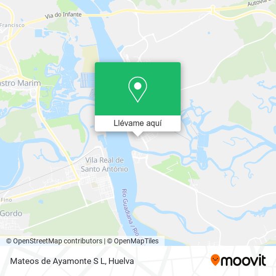 Mapa Mateos de Ayamonte S L