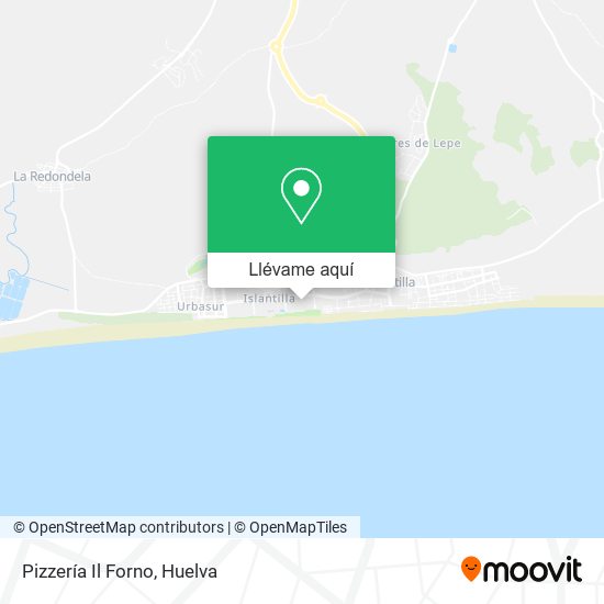 Mapa Pizzería Il Forno