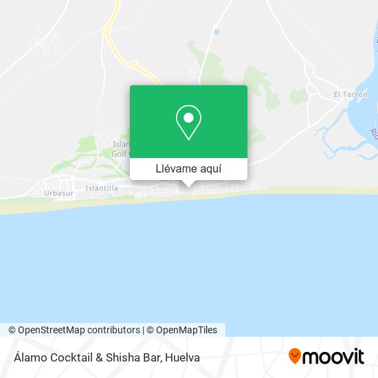 Mapa Álamo Cocktail & Shisha Bar