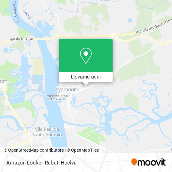 Mapa Amazon Locker-Rabat
