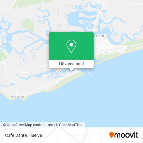 Mapa Café Dante