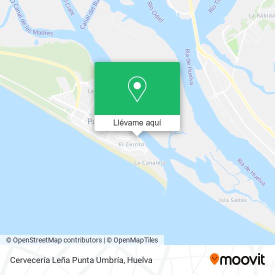 Mapa Cervecería Leña Punta Umbría