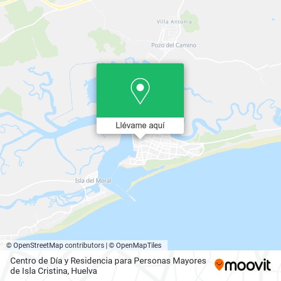 Mapa Centro de Día y Residencia para Personas Mayores de Isla Cristina
