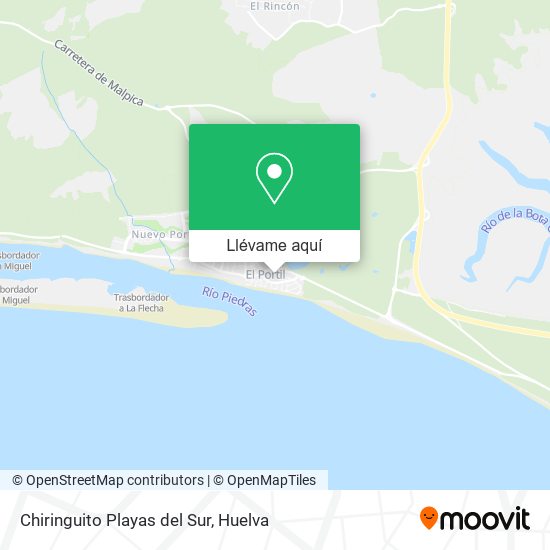 Mapa Chiringuito Playas del Sur