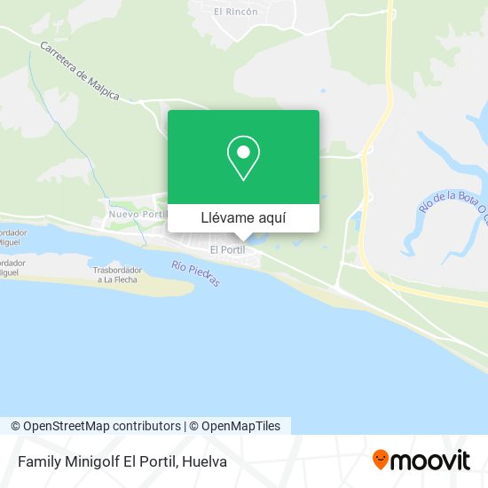 Mapa Family Minigolf El Portil