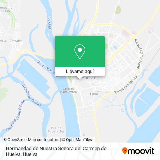Mapa Hermandad de Nuestra Señora del Carmen de Huelva