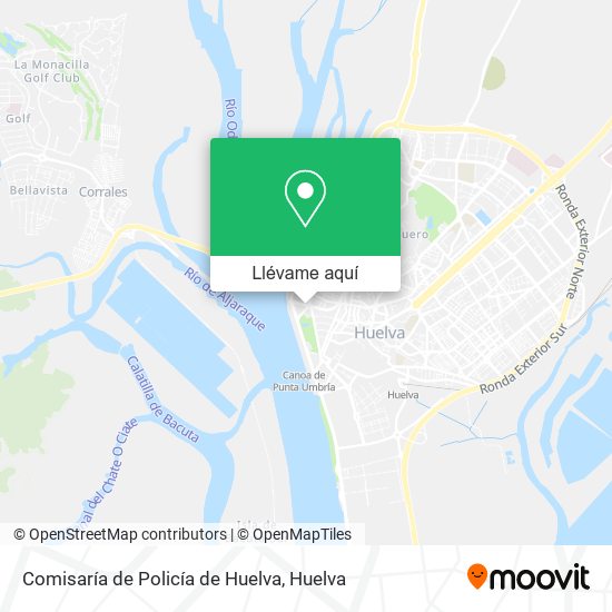 Mapa Comisaría de Policía de Huelva