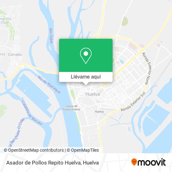 Mapa Asador de Pollos Repito Huelva