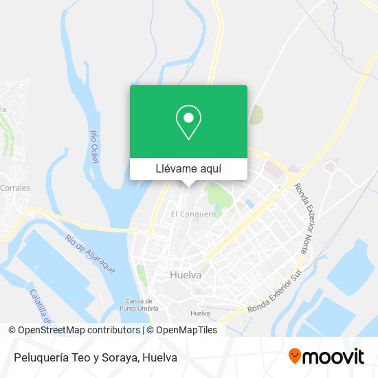 Mapa Peluquería Teo y Soraya