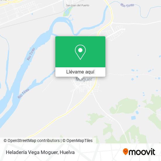 Mapa Heladería Vega Moguer