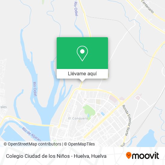 Mapa Colegio Ciudad de los Niños - Huelva