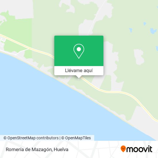 Mapa Romería de Mazagón