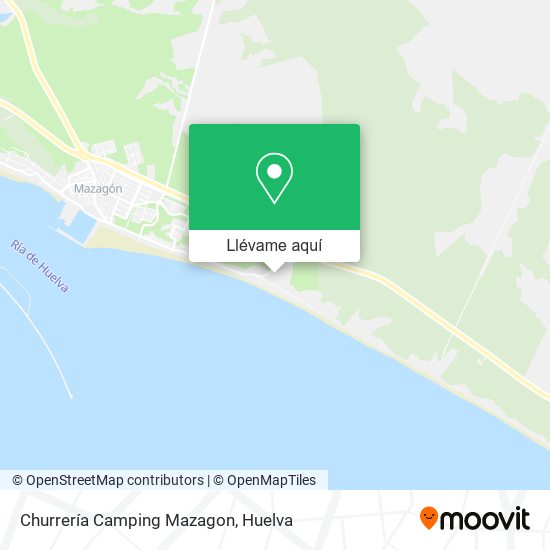 Mapa Churrería Camping Mazagon