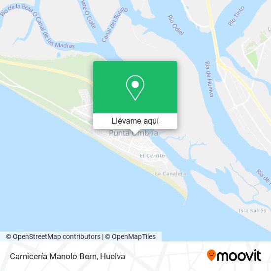 Mapa Carnicería Manolo Bern