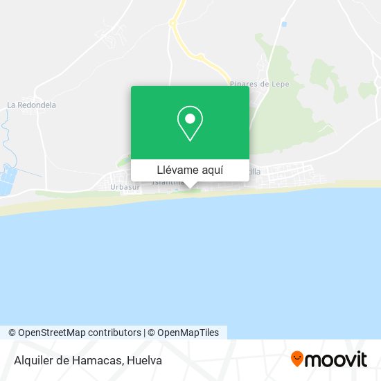 Mapa Alquiler de Hamacas