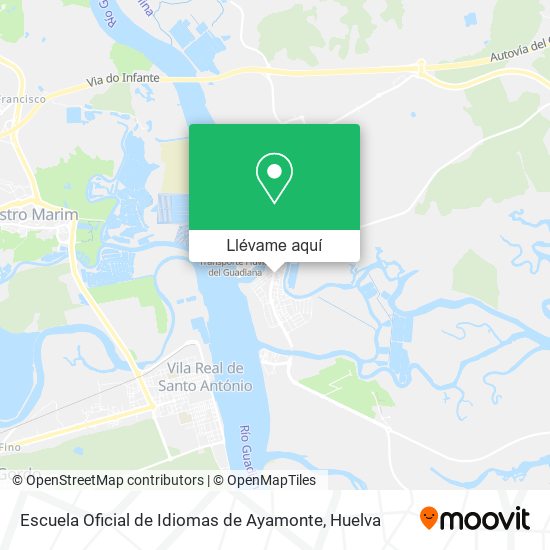 Mapa Escuela Oficial de Idiomas de Ayamonte