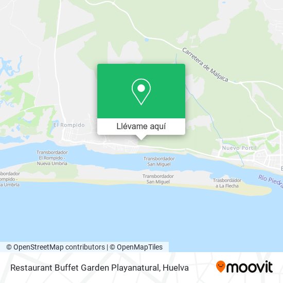 Mapa Restaurant Buffet Garden Playanatural