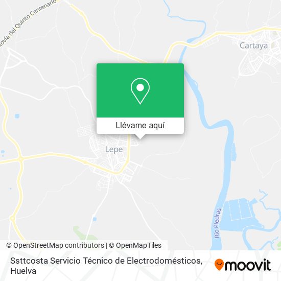Mapa Ssttcosta Servicio Técnico de Electrodomésticos