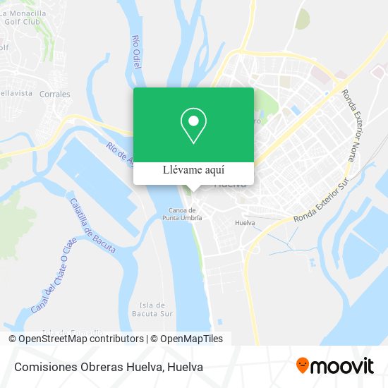 Mapa Comisiones Obreras Huelva