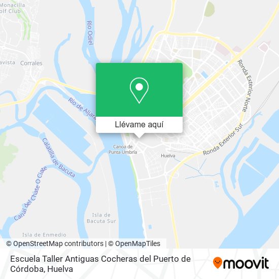 Mapa Escuela Taller Antiguas Cocheras del Puerto de Córdoba