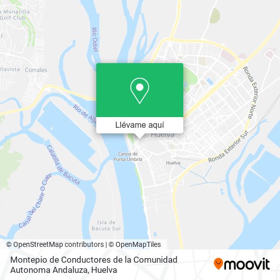 Mapa Montepio de Conductores de la Comunidad Autonoma Andaluza