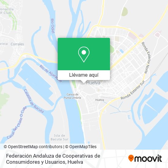 Mapa Federación Andaluza de Cooperativas de Consumidores y Usuarios