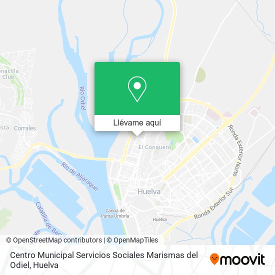 Mapa Centro Municipal Servicios Sociales Marismas del Odiel