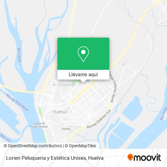 Mapa Lorien Peluqueria y Estética Unisex