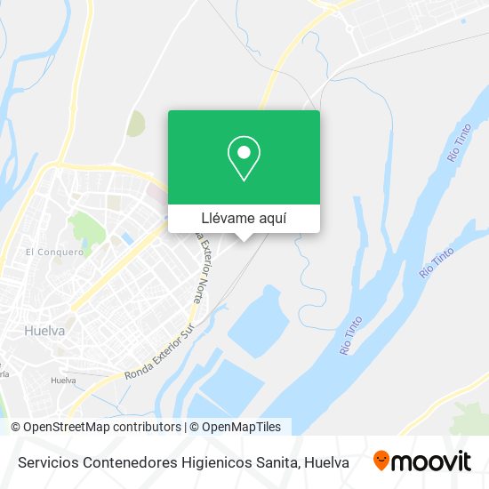 Mapa Servicios Contenedores Higienicos Sanita