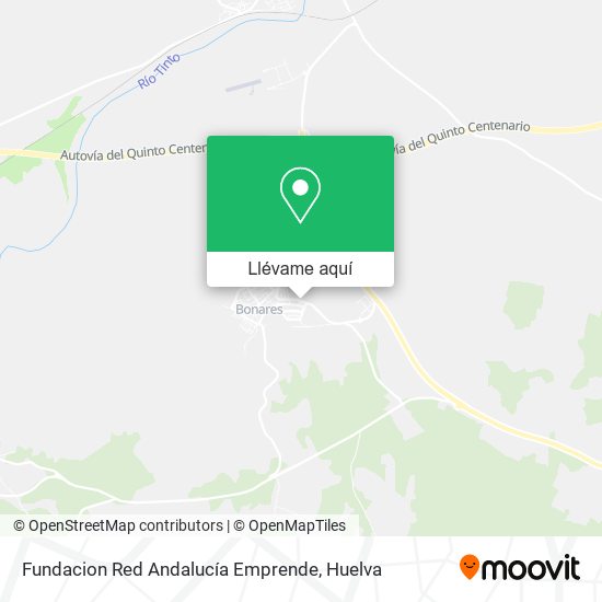 Mapa Fundacion Red Andalucía Emprende