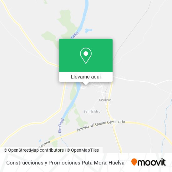 Mapa Construcciones y Promociones Pata Mora