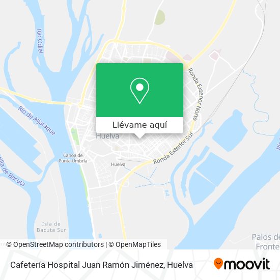 Mapa Cafetería Hospital Juan Ramón Jiménez