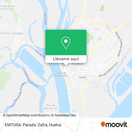 Mapa EMTUSA. Parada: Zafra