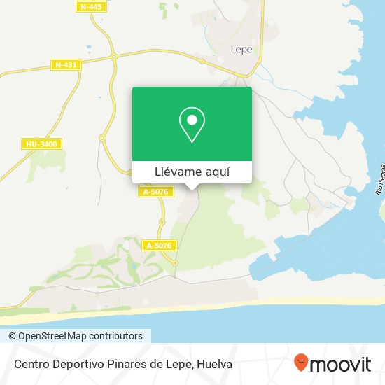 Mapa Centro Deportivo Pinares de Lepe