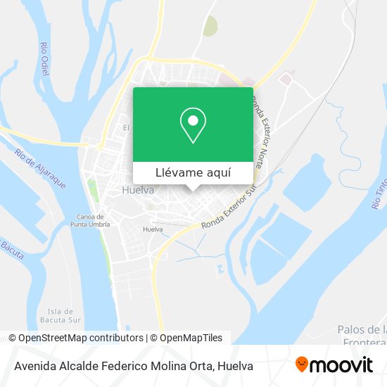 Mapa Avenida Alcalde Federico Molina Orta