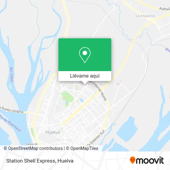 Mapa Station Shell Express