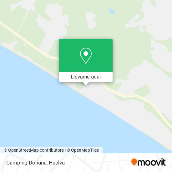 Mapa Camping Doñana