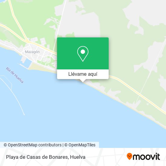 Mapa Playa de Casas de Bonares