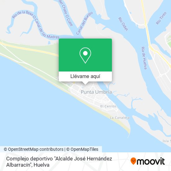 Mapa Complejo deportivo "Alcalde José Hernández Albarracín"