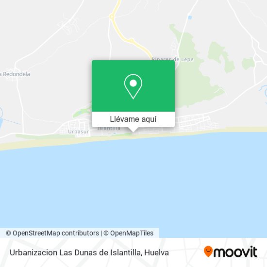 Mapa Urbanizacion Las Dunas de Islantilla