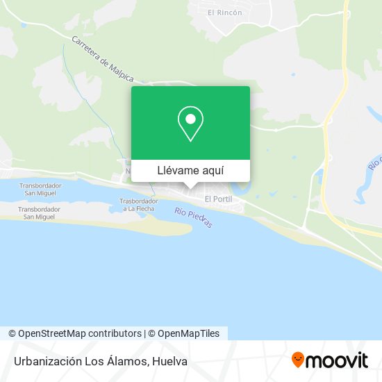Mapa Urbanización Los Álamos