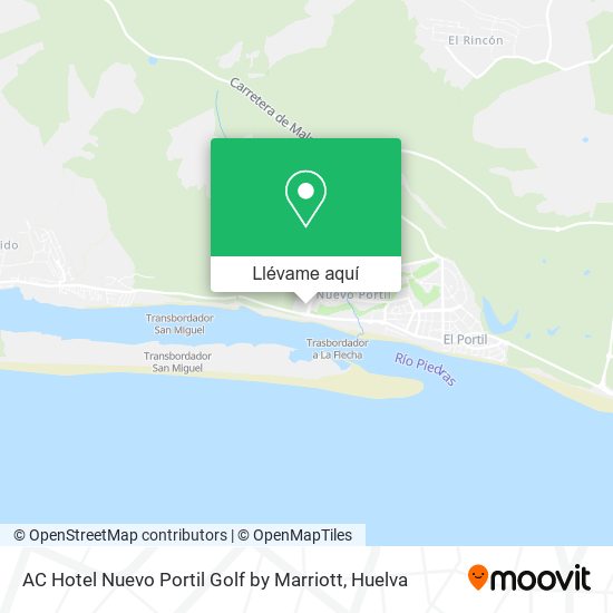 Mapa AC Hotel Nuevo Portil Golf by Marriott
