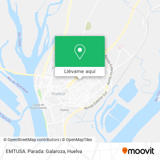 Mapa EMTUSA. Parada: Galaroza