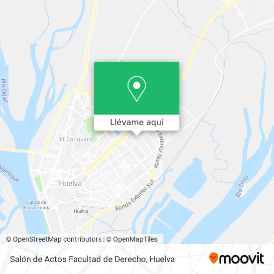 Mapa Salón de Actos Facultad de Derecho