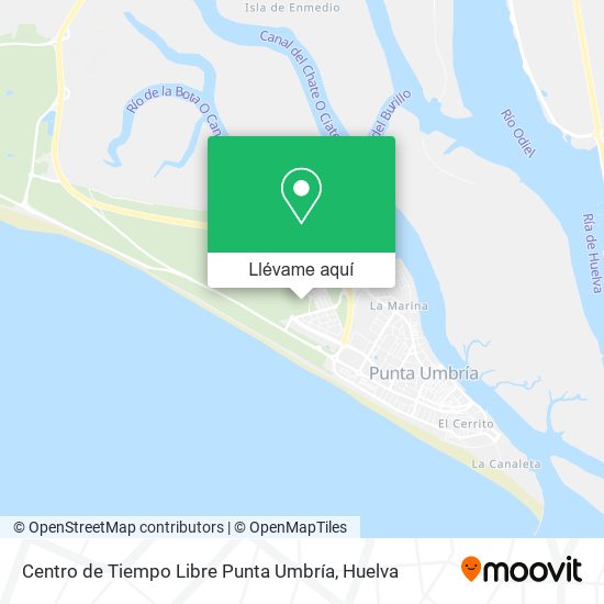 Mapa Centro de Tiempo Libre Punta Umbría